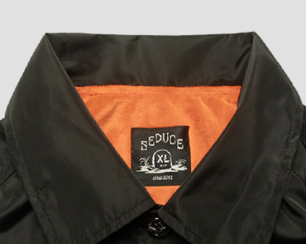 Black Orange Coach Jacket